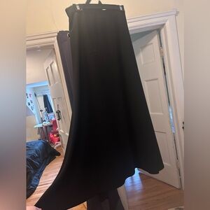 Laura black maxi skirt church clothes choir performance attire layering skirt